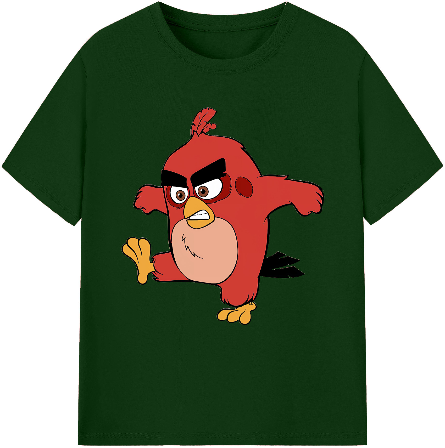 （画像用） Angry Birds アングリーバード 綿100％半袖Tシャツ（フロントプリント）